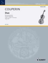 Couperin Duo G Bass Instruments Perf Score Sheet Music Songbook