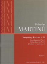 Martinu String Quartet No 5 Study Score Sheet Music Songbook