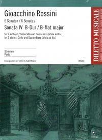Rossini Sonatas (6) No 4 String Quartet Parts Sheet Music Songbook