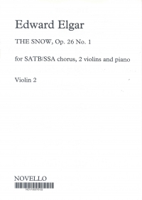 Elgar Snow Violin Part 2 Sheet Music Songbook