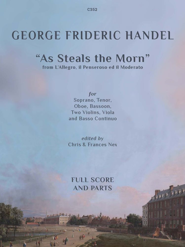 Handel As Steals The Morn Hwv55 Score/parts Sheet Music Songbook