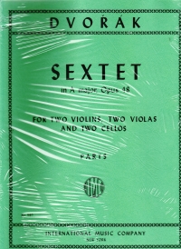 Dvorak String Sextet A Op48 Parts Sheet Music Songbook
