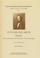 Mendelssohn 12 Fughe Per Archi Vol 4 Str Quartet Sheet Music Songbook