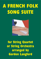 French Folk Song Suite Langford String Quartet/orc Sheet Music Songbook