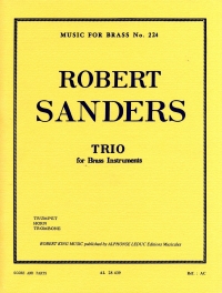 Sanders Trio Brass Parts Trumpet/horn/trombone Sheet Music Songbook