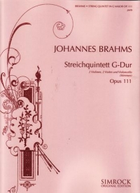 Brahms String Quintet In Gmaj Op111 Parts Sheet Music Songbook