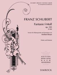 Schubert Fantasy Fmin Wind Quintet & Double Bass Sheet Music Songbook