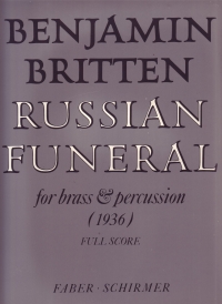 Britten Russian Funeral 11 Part Brass Ens  (parts) Sheet Music Songbook