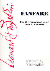 Bernstein Fanfare For The Inauguration Of Jfk Set Sheet Music Songbook