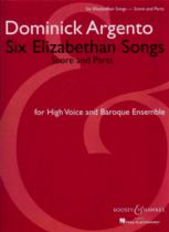 Argento Six Elizabethan Songs Score & Parts Sheet Music Songbook