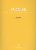 Rossini Duetto Cello & Double Bass Score & Parts Sheet Music Songbook