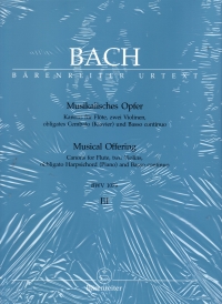 Bach Musical Offering (bwv 1079) Vol 3 Canons (urt Sheet Music Songbook