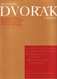 Dvorak String Quartet No 9 In D Minor Op 34 Str Sheet Music Songbook
