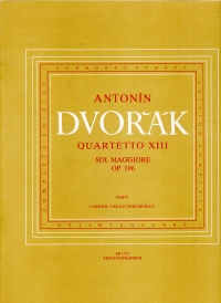 Dvorak String Quartet No 13 In G Op 106 Parts Sheet Music Songbook