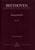 Beethoven String Quartets Op59 Nos 1-3 Critical Sheet Music Songbook