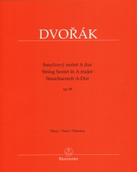Dvorak String Sextet In A Op48 Parts Sheet Music Songbook