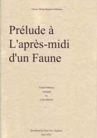 Debussy Prelude A Lapres Midi Str Quartet Parts Sheet Music Songbook