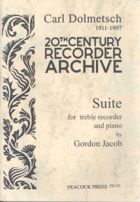 Jacob Suite For Treble Recorder & Piano Sheet Music Songbook
