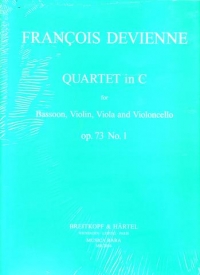 Devienne Quartet Op73/1 C Parts Sheet Music Songbook