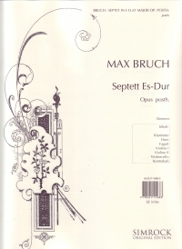 Bruch Septet Set Of Parts Sheet Music Songbook