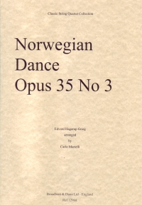 Grieg Norwegian Dance No 3 Op35 String Quartet Sc Sheet Music Songbook