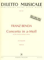 Benda Concerto Amin Flute/strings/basso Cont Score Sheet Music Songbook