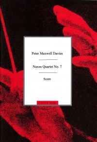 Maxwell Davies Naxos Quartet No 7 Score Sheet Music Songbook