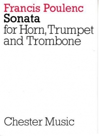 Poulenc Sonata For Horn Trumpet & Trombone Parts Sheet Music Songbook