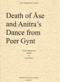 Grieg Death Of Ase/anitras Dance Quartet Score Sheet Music Songbook