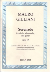 Giuliani Serenade Op19 Violin/cello/guitar Sheet Music Songbook
