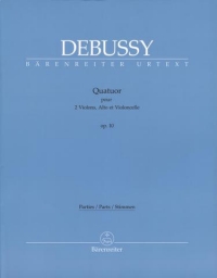 Debussy String Quartet Op10 Set Of Parts Sheet Music Songbook