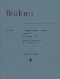 Brahms Double Concerto Amin Op102 Vn/vc/pf Sheet Music Songbook