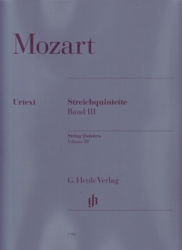 Mozart String Quintets Iii Set Of Parts Sheet Music Songbook