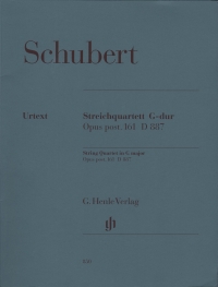 Schubert String Quartet G Op Post D887 Sheet Music Songbook
