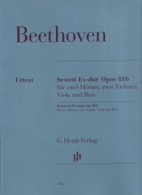 Beethoven Sextet Eb Op81b 2 Hn/2 Vn/va/bass Sheet Music Songbook