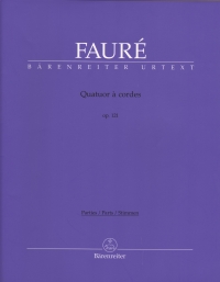 Faure Quatuor A Cordes Op121 Set Of Parts Sheet Music Songbook