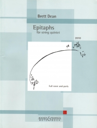 Dean Epitaphs String Quintet Score & Parts Sheet Music Songbook
