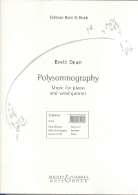 Dean Polysomnography Score & Parts Sheet Music Songbook