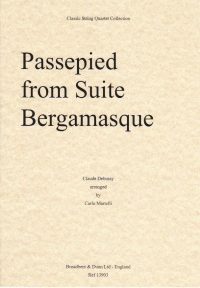 Debussy Passepied Suite Bergamasque Str Quartet Sc Sheet Music Songbook