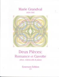 Grandval Romance & Gavotte For Oboe Cello & Piano Sheet Music Songbook