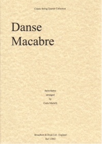 Danse Macabre Saint-saens String Quartet Score Sheet Music Songbook