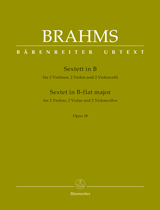 Brahms Sextet Op18 Bb 2vn/2va/2vc Set Of Parts Sheet Music Songbook