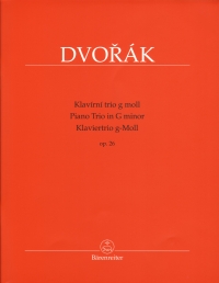 Dvorak Piano Trio Gmin Op26 Score & Parts Sheet Music Songbook