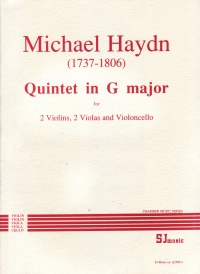 Haydn String Quintet G Score & Parts Sheet Music Songbook