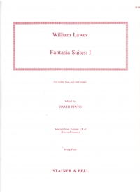 Lawes Fantasia Suites Set 1 String Parts H346 Sheet Music Songbook