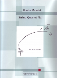 Mamlok String Quartet No 1 Score & Parts Sheet Music Songbook
