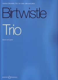 Birtwistle Trio Violin Cello Piano Score & Parts Sheet Music Songbook