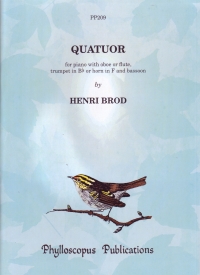 Brod Quatuor Score & Parts Sheet Music Songbook