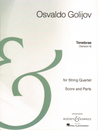 Golijov Tenebrae Version Ii String Quartet Sc/pts Sheet Music Songbook
