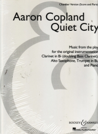 Copland Quiet City Chamber Version Score & Parts Sheet Music Songbook